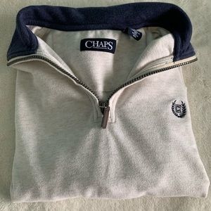 chaps cropped half zip